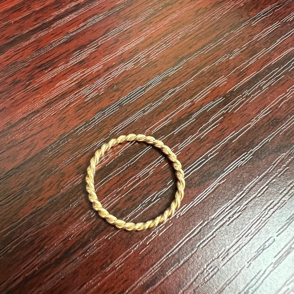 Aurate 14k rose gold twist ring - Picture 2 of 3